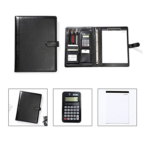 Document Organizer Folder 4 Ring Binder Manager Briefcase Office Portfolio Bag Hand Clip File (Color : C)