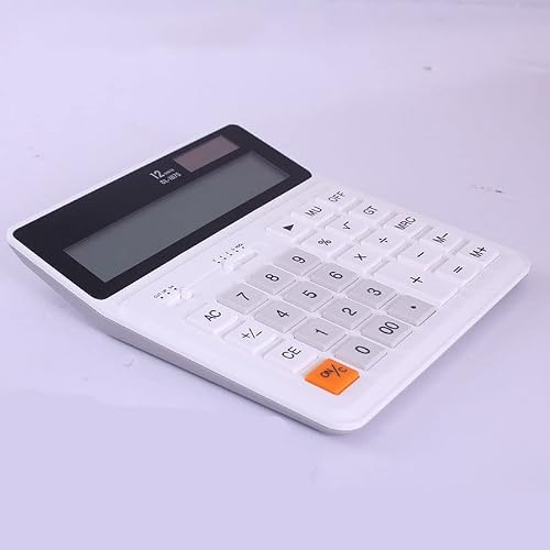 VZDUYHJ Desktop Calculator Financial Accounting Office Solar 12-Digit Large Screen Power Portable