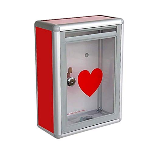 Transparent Mailbox - Donation Box Suggestion Box Letter Box （21.5 * 10.5 * 28.5cm）