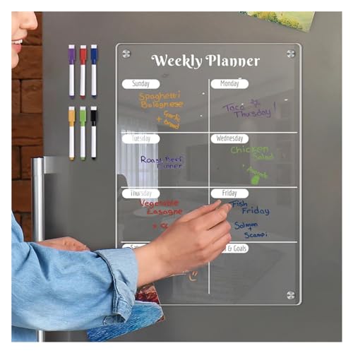 Weekly Planner Board Daily Schedule Magnetic Whiteboard