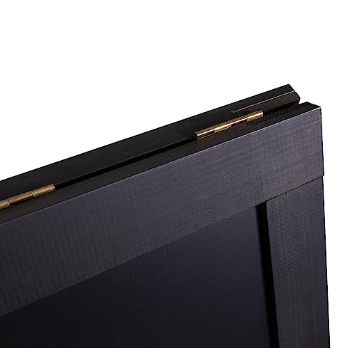 Flash Furniture Magnetic A-Frame Chalkboard Sign, 48" x 24", Black