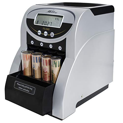 Royal Sovereign 1 Row Electric Coin Counter/Sorter, Patented Anti-Jam Technology, Digital Counting Display (FS-550D)