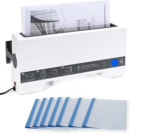 Binding Machine - Hot Melt Binding Machine, Home Binding Machine, Can Bind 280 Sheets, Suitable for Book Contract Binding(White)