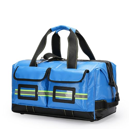 RASRGTRQ Emergency Medical Assistant Bag Empty, Medicine Storage Bag, Professional First Responder Bag with Multiple Pockets for First Aid Kit and Nursing Supplies(B,40 * 23 * 25cm)