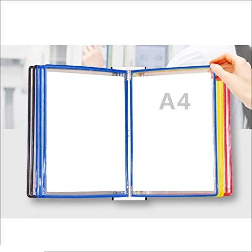 KGDJBGSE Wall Mounted File Holder Hanging Organizer Flip File Holder Wall Mounted Magnetic Display 24.5 x 35.4cm