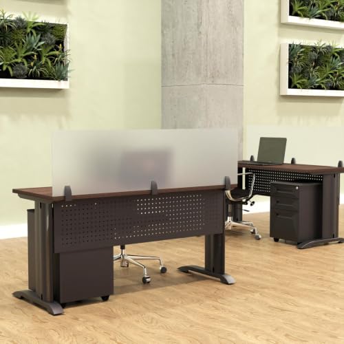 Clear or Frosted Acrylic Desk Dividers 16" High | Escape Privacy Solutions | 8 Widths