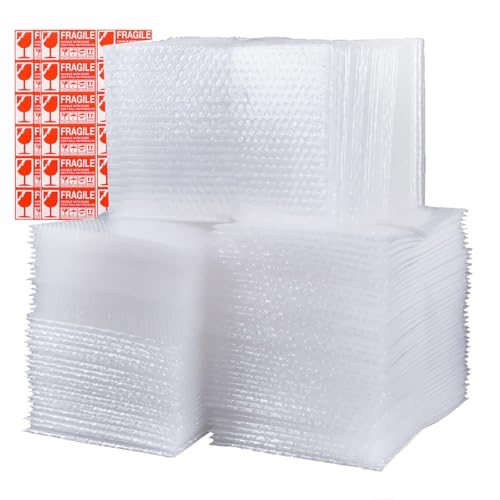 100 Pcs Bubble Pouches, 6''x8'' and 8''x10'' Bubble Bag for Packing