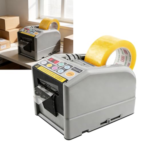 Automatic Tape Dispenser, Electric Multi-Material Cutter, Anti-Static ABS Housing for 6-60mm Width Tape/Foil, Max Cutting Length 999mm,Not Fit Extra-Thick Rigid Sheets
