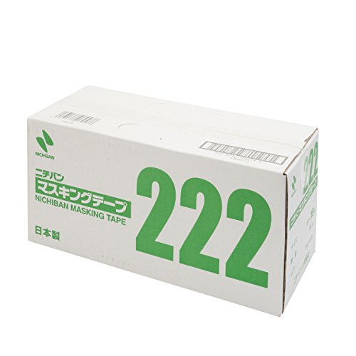 Nichiban Masking Tape, 0.5 inches (12 mm) x 6.1 ft (18 m), 100 Rolls, 222H-12Box, Mint Green