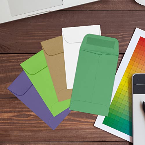 LUXPaper #1 Coin Envelopes | 2 1/4" x 3 1/2" | Holiday Green | 80lb. Text | 1,000 Qty