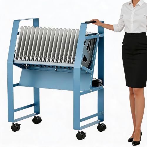Aptliton Laptop Charging Cart 16-Device 15.6" Lockable Rolling Office