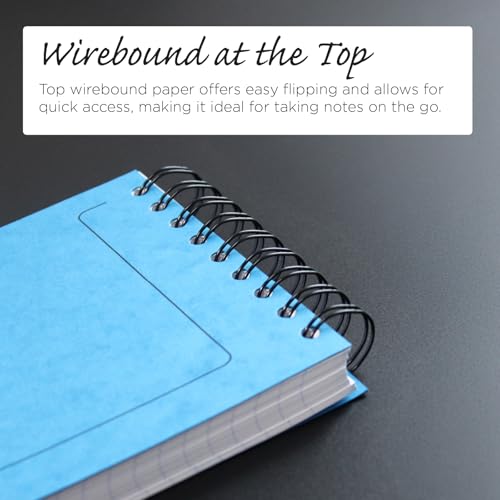 Clairefontaine 'Europa' Wirebound Major Pad, 20.7 x 12.7 cm, Lined, 300 Pages - Assorted Colours (Pack of 10)