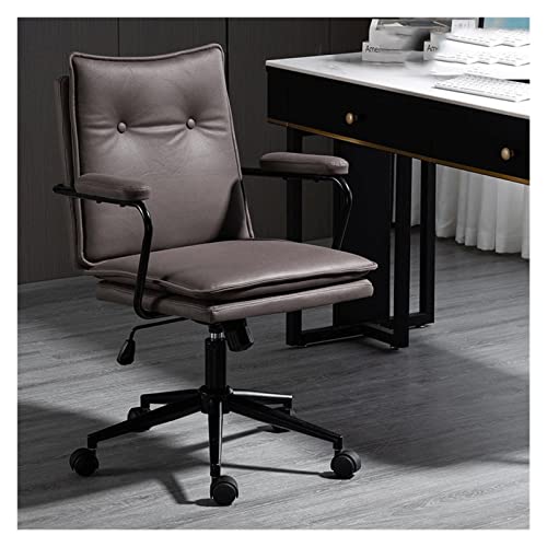 MVUYO FMURY Home Computer Chair Student Dormitory Study Chair Back Comfortable sedentary Office Chair Desk(Black)