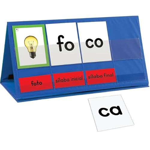 Really Good Stuff Spanish Word Building Desktop Pocket Chart Kit