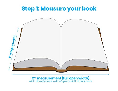 ClearBags Clear Book Covers – 25 Pack, Plastic Sleeves (12 1/2" x 23 1/2") for Books – Archival Safe, Dust & Water Protector (Fits Books with 12 1/4" Spine Height & Up to 23 1/2" Wide) – BC121H