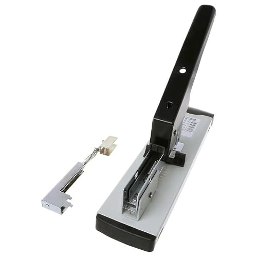 PYRVILAX Heavy Duty Metal Adjustable Stapler Paper Bookbinding 100 Sheet Capacity School Office Supplies