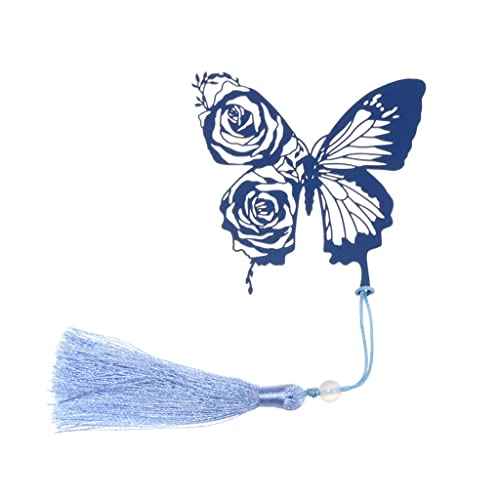 OISNGWNG Retro Rose Bookmark Ribbons Tassel School Stationery Supplies