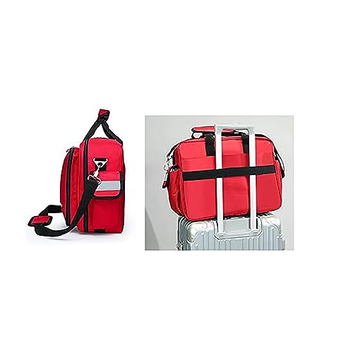 ,First Aid Bags Empty - First Responder Bag for Trauma, Professional Multiple Compartment Kit Carrier for Emergency Medical Supplies(A)