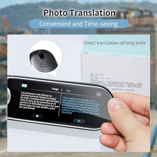 Translator Pen, Scanner Reader Pen 112 Languages OCR Digital Scanning Translation Pen Text-to-Speech Device, Reader Pen for Dyslexia, Text Excerpt, Photo Translation, Dictionay Pen for Students Adults