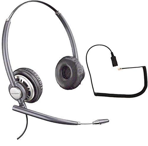 Poly EncorePro HW720 Telephone Headset for Poly Edge E100, E220, E300, E320, E350, E400, E450, E500, E550, V200, V250, V400, V450, V650, V800, V850, B Series, CCX 350/400/500/600/700 Desk Phones