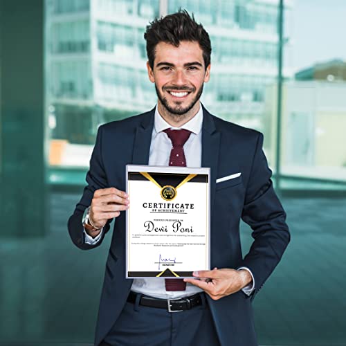 250 Pack 8.5 x 11 Rigid Print Protectors, Clear Hard Plastic Page Protectors, Top Loading Waterproof Plastic Sleeves for Paper, Photos, Documents, Birth Certificates, Acid-Free - Performore