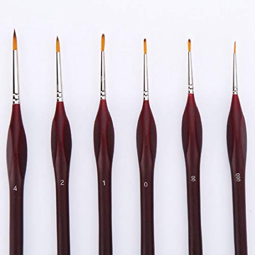HBJWOV 6-Piece Paintbrushes - Detail Paint Brush Set