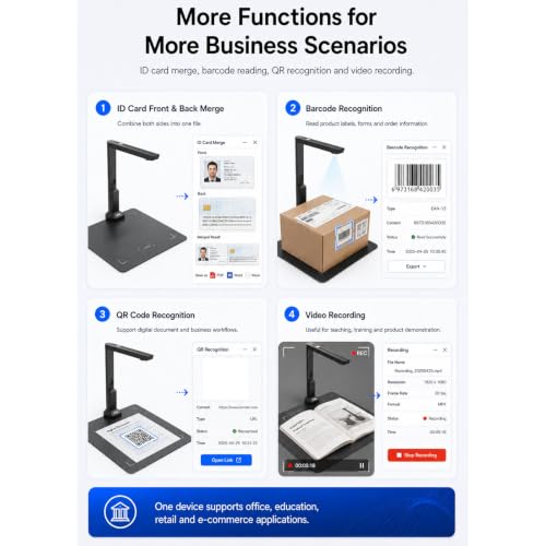 OCR Document Scanner Overhead Camera