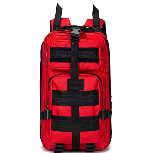 CAIMIAO 20L First Aid Backpack Trauma First Aid Kit, First Responder Trauma Bag Waterproof Multi-Pocket for Hiking Travel Field Trips Camping(Khaki)