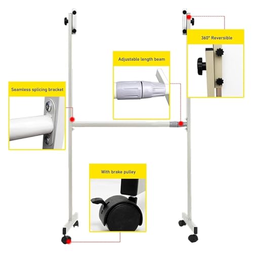 Whiteboard Easel Stand, Whiteboard Stand, Adjustable Height Dry Erase Board Bracket for Max 70x100cm Chalkboards