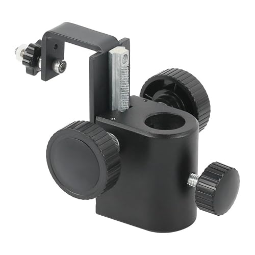 Microscope Accessories Kit 1/4 M6 Install Screw 25mm Adjustable Video Microscope Camera Stand Holder Gear Support Accessories Microscope Slides(Pillar)