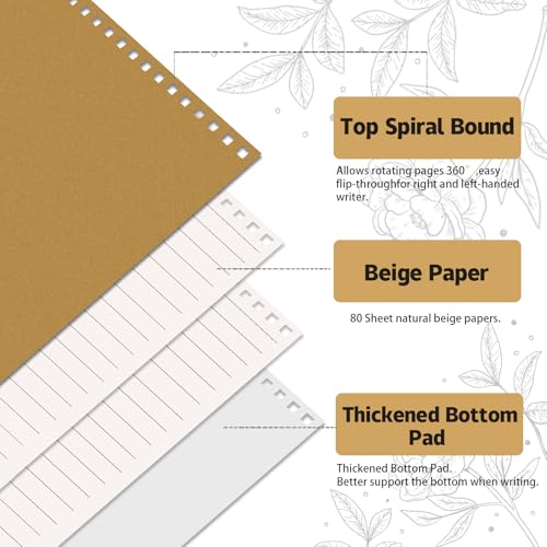 OSIMIG 48 Pack A5 Spiral Notebooks Bulk, 8x5.5 Lined Journaling Notebooks