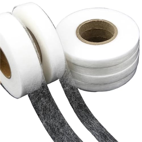 Heat Bond Iron-On Adhesive 10sets 70Yards/Set Melt Mesh Interlining Adhesive Fabric Clothes Iron On Hem Tape Web DIY Sewing Accessories(4.0cm Black)