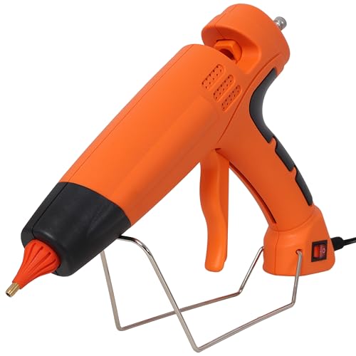 KEIKI 550W Hot Glue Gun with 4 Replacement Nozzles & 24 Glue Sticks, Heavy Duty Thermo Glue Gun for DIY Crafts, Home Repair, Wood, Metal