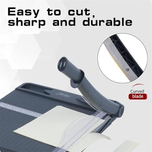 Storage Paper Cutter Cm and Inches Dual Purpose Paper Cutter Drawer Storage 12‘' Cut Length 16 Sheet Capacity