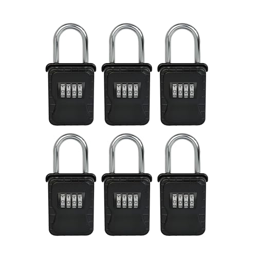 Key Lockbox Hide A Key Outdoor Hanging Lock Box Keysafe for Keys with Set Your Own 4 Digit Combination Code - Vault Locks 3200 (6)