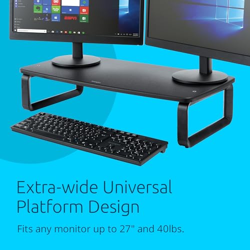 Kensington SmartFit Extra Wide Monitor Stand Riser K52797WW, Black