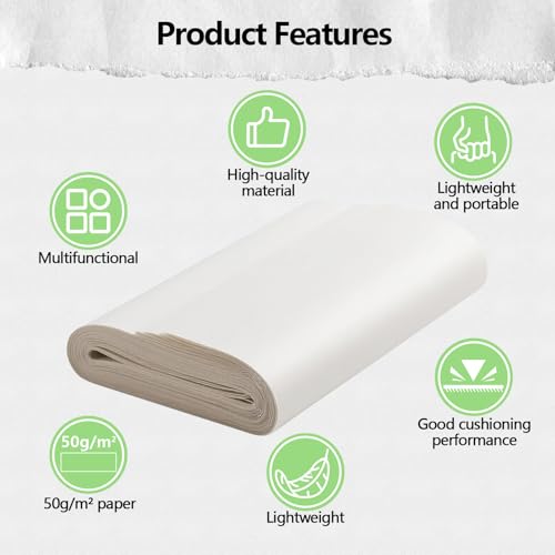 MAXTBEE Packing Paper Sheets for Moving, 200 Sheets Heavy-Duty & Durable Newsprint Paper, 17" × 27" Large Paper Packing Sheets for Wrapping Fragiles, Dishes & Furniture, 6 Lbs