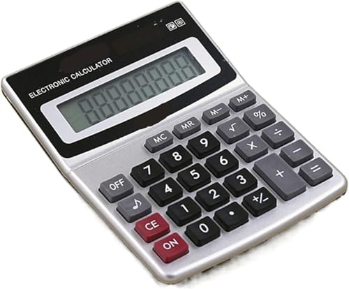 ZHIQISHI Scientific Calculator Calculators Desktop Calculator， Calculator Metal Desktop Large Font Wide Business Computer Office Supplies