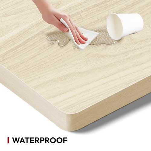 SANODESK 60"x24"x1" One-Piece Tabletop for Home Office, White Wood Grain