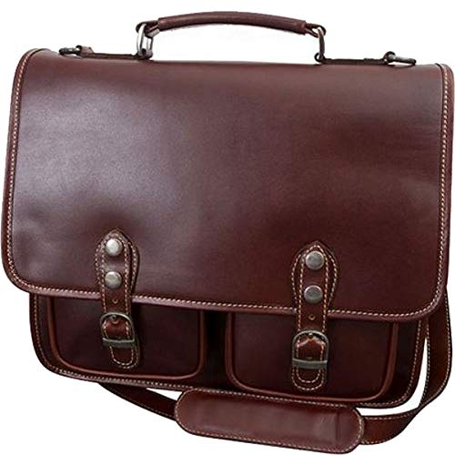 Canyon Outback Leather Goods, Inc. Sabino 15-inch Leather Computer Briefcase- Great for Men and Women - Full Grain Durable Leather