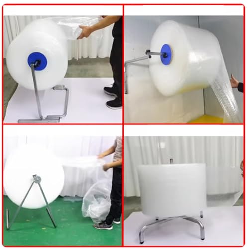 XIVUIFOI Bubble Foam Wrap Roll Dispenser Wall Mount Bubble Cushioning Holder for Moving Shipping Protection Factory Express (100cm)