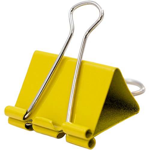 JAM PAPER Colorful Binder Clips - Large - 1 1/2 Inch (41 mm) - Assorted Binderclips - 6 Packs of 12