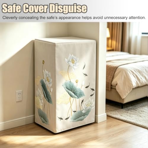 Minglez Safe Cover Disguise Decorative Safety Dust Cover with Flowers