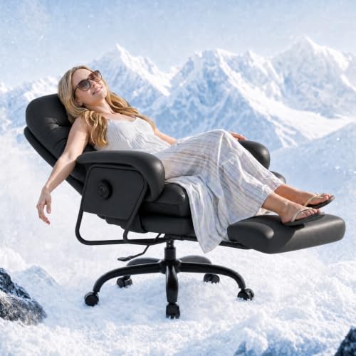 FLEXISPOT Cooling Ergonomic Office Chair with Footrest, Black, HC4 Cool