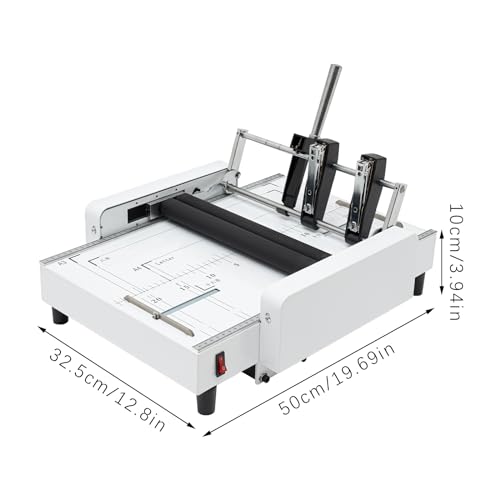 PLITEDDE Booklet Maker A3 Paper Folder Binding Machine, Max 11.7×16.5 Inch Booklet Stapler for Home, School, Printing Store, Office