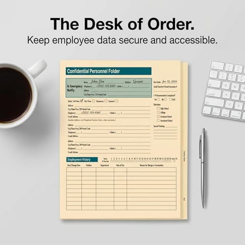 ComplyRight Confidential Personnel Folder, Pack of 25