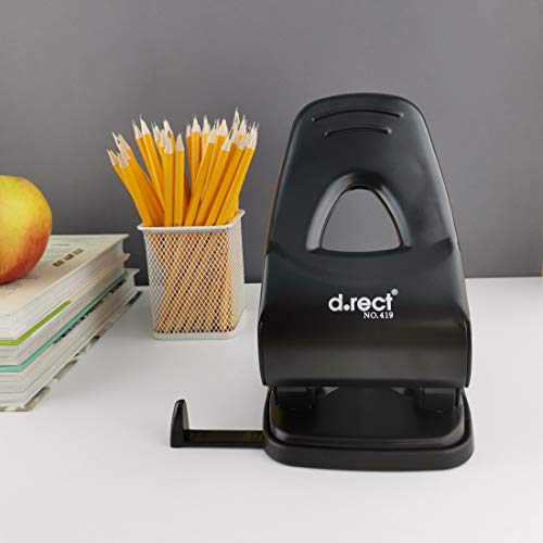 D.RECT 0419 Punch 65 Sheets | Paper Punch | Office Punch | Stop Rail with Format Specifications 65 Sheets