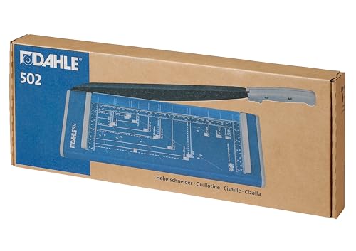 Dahle 502 Craft Creative A4 Self-Sharpening Stack Paper Guillotine Trimmer, Blue