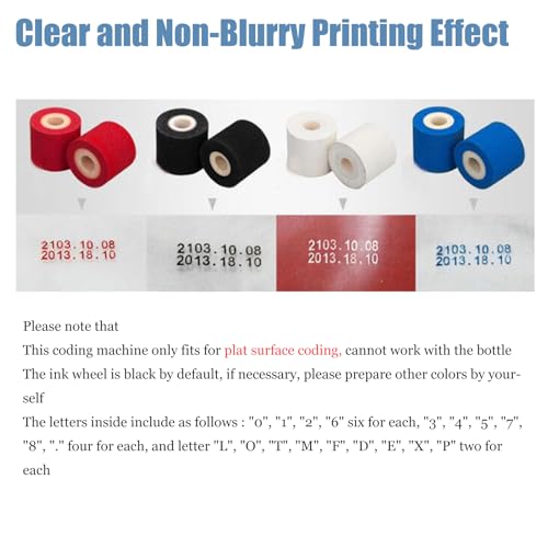 Yokoma Widen MY-380F Solid-Ink Coding Machine MY-380F Continuous Coding Machine Stainless Steel Flat Surface Ink Printer, 110V Silver Color