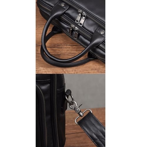 STBTOO Business Briefcases Handbags Men's Genuine Leather Shoulder Bags Messenger Bags Laptop Bags Totes Luggage Bags
